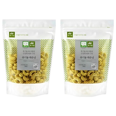 유가원 유기농 생캐슈넛, 320g, 2개