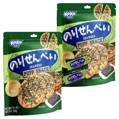 케케걸 씨위드 퍼프 스낵 56p, 256g, 2개