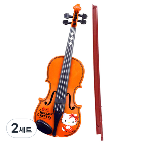 바니랜드 헬로키티 바이올린 완구, 혼합색상, 2세트