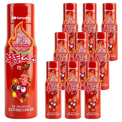 삼양 핵불닭소스, 10개, 200g