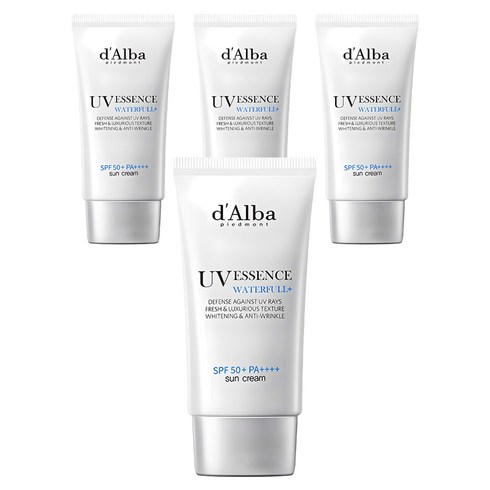 [비건뷰티] 달바 워터풀 에센스 선크림 SPF50+ PA++++, 50ml, 4개