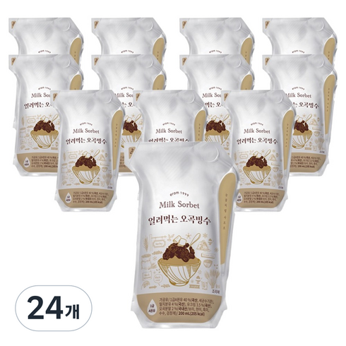 이롬 얼려먹는 오곡빙수, 24개, 200ml