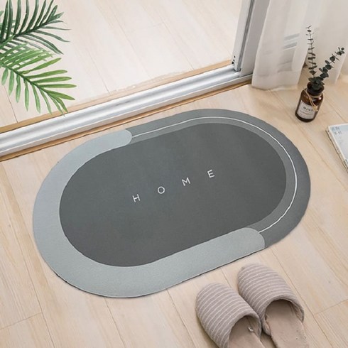 일상나눔 HOME 규조토 발매트 40 x 60 CM, 그레이