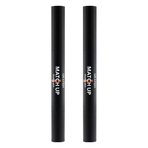 그라펜 매치업 쉐딩 스틱 1.8g, 뉴트럴 브라운, 2개