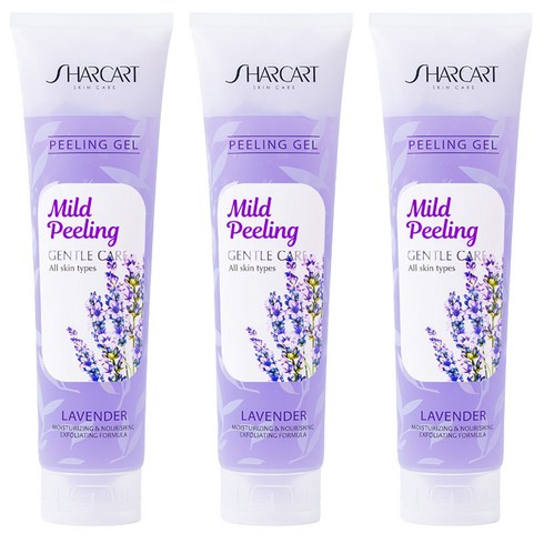 샤카트 페이스 바디 각질 제거 필링젤 라벤더향, 310ml, 3개