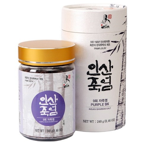 Insan 자죽염 고체, 240g, 1개