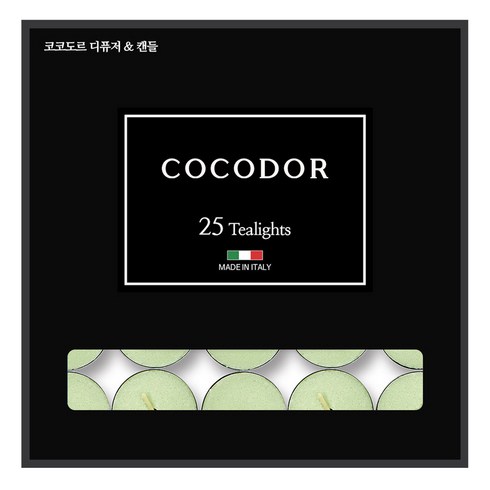 코코도르 티라이트 캔들, 쉐프, 10g, 25개