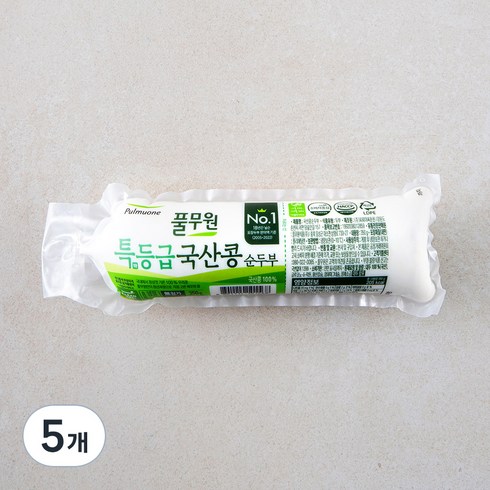 풀무원 특등급 국산콩 순두부, 350g, 5개
