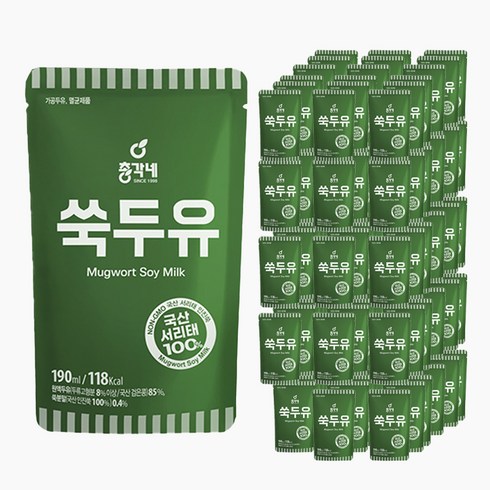 총각네 검은콩 인진쑥두유, 190ml, 60개