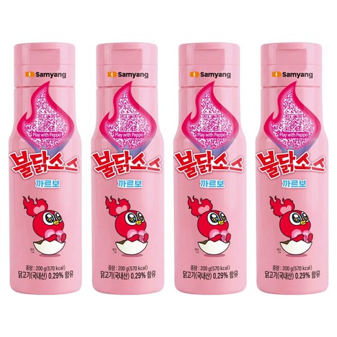 삼양 까르보불닭소스, 4개, 200g