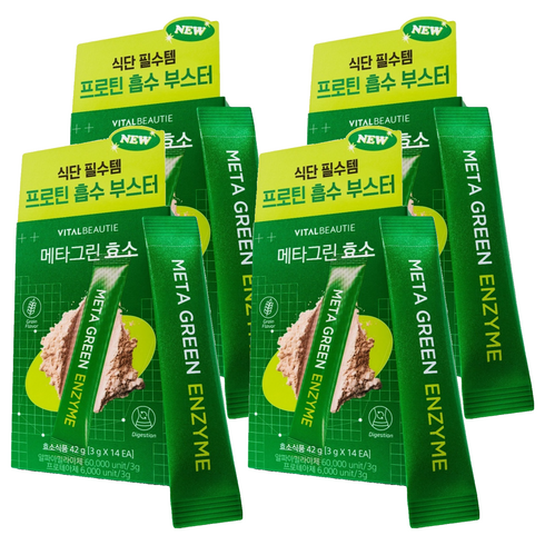 바이탈뷰티 메타그린 효소, 42g, 4개