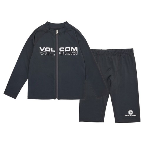 볼컴 아동용 레터링 집업 래쉬가드 상하의 세트 VJCCRUE25099