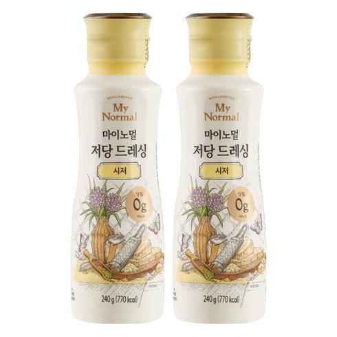 마이노멀 저당 시저 드레싱, 240g, 2개