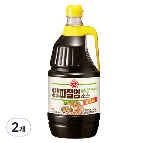 오뚜기 삼겹살 양파절임 소스, 2.1kg, 2개