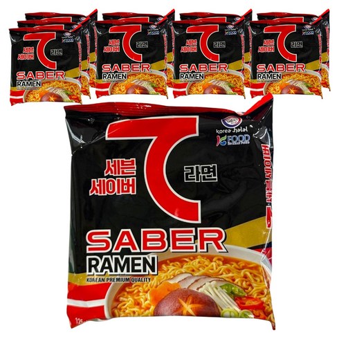 세븐세이버 라면 125g, 10개