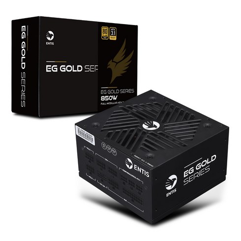 엔티스 EG 골드 850W 풀모듈러 파워서플라이 80PLUS, ATX3.1(블랙)