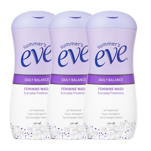 써머스이브 데일리 밸런스 페미닌 워시 여성청결제, 237ml, 3개