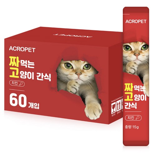 아크로펫 짜먹는 고양이 간식, 치킨, 900g, 1개