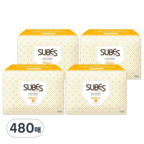 슈베스 슬리머 밴드형 기저귀 소형, 소형(S), 480매