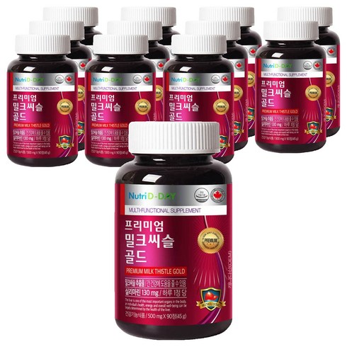 뉴트리디데이 프리미엄 밀크씨슬 골드, 90정, 45g, 12개