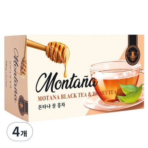 몬타냐 꿀홍차, 1.5g, 20개입, 4개