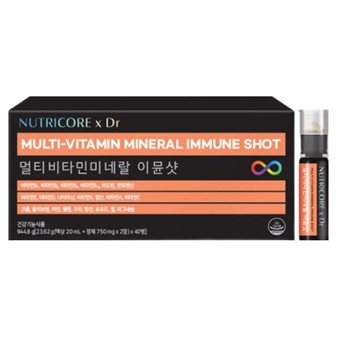 뉴트리코어 Dr 멀티 비타민 미네랄 이뮨샷, 40회분, 1개
