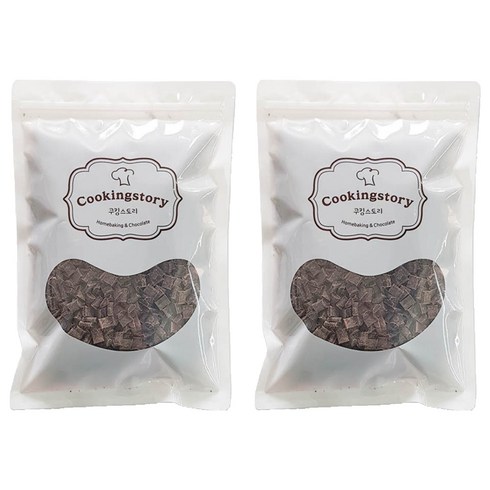 쿠킹스토리 칼리바우트 다크 청크초콜릿 초코칩, 200g, 2개