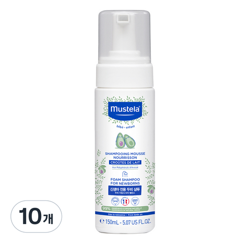 무스텔라 폼 포 뉴 본 유아샴푸, 150ml, 10개