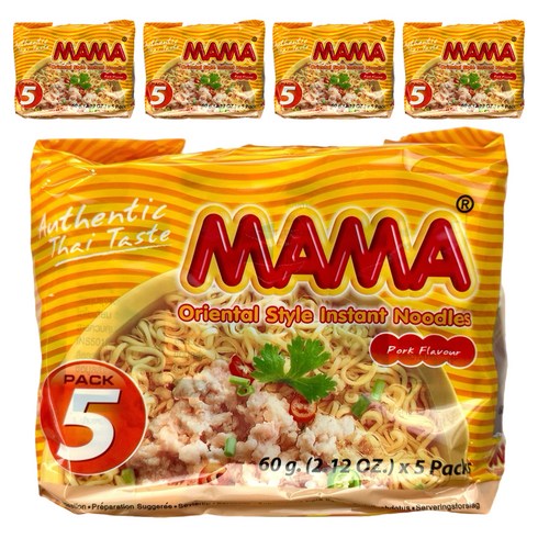 마마 태국라면 포크플레이버 60g, 25개