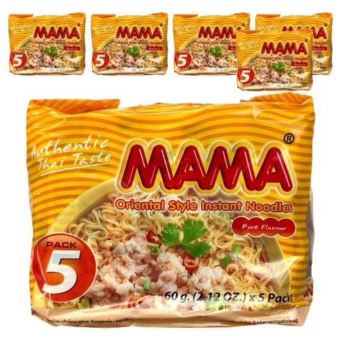 마마 태국라면 포크플레이버 60g, 30개