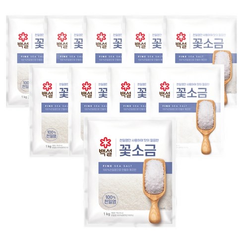 백설 꽃소금, 1kg, 10개