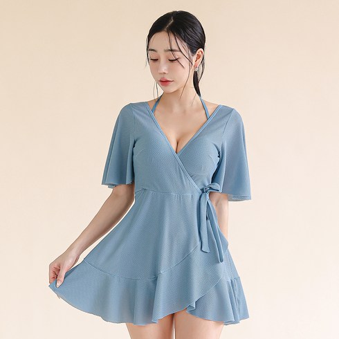 튜브트리 플레어 원피스 빅사이즈 모노키니 B8208