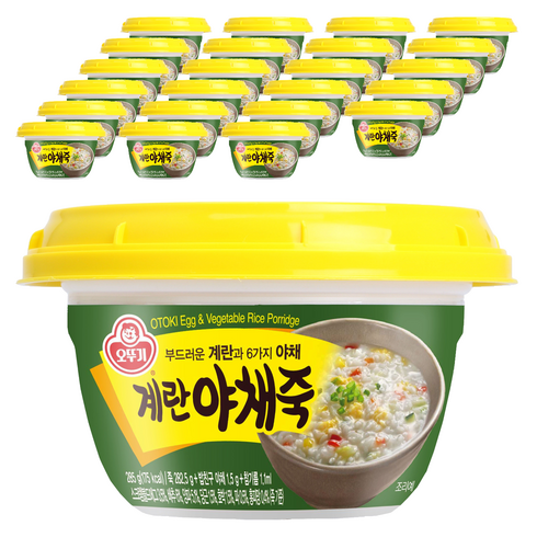 오뚜기 계란야채죽, 285g, 24개