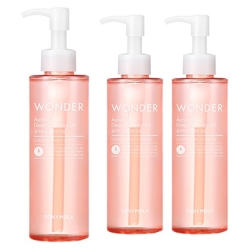 토니모리 원더 살구씨 딥 클렌징 오일, 190ml, 3개