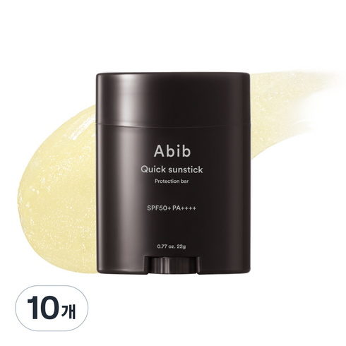 아비브 퀵 선스틱 프로텍션 바 SPF50+ PA++++, 22g, 10개