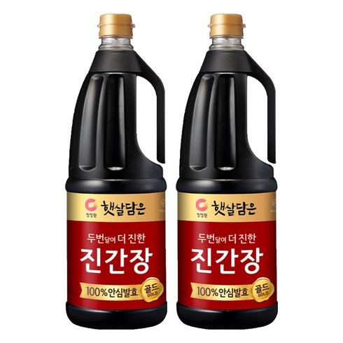햇살담은 두번달여 더 진한 진간장 골드, 1.7L, 2개