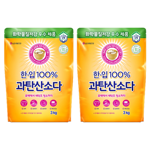 한입 100% 과탄산소다, 3kg, 2개
