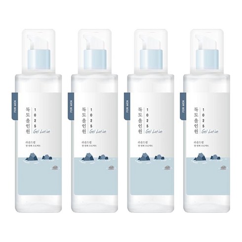 라운드랩 포 맨 1025 독도 젤 로션 올인원, 200ml, 4개