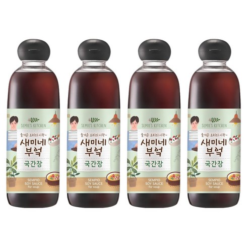 새미네부엌 국간장, 830ml, 4개