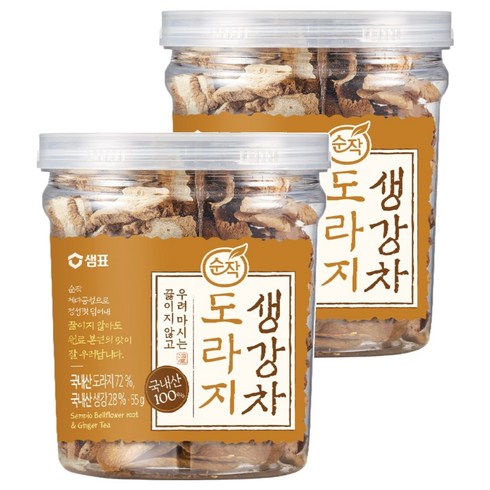 순작 도라지생강차 원물, 55g, 1개입, 2개