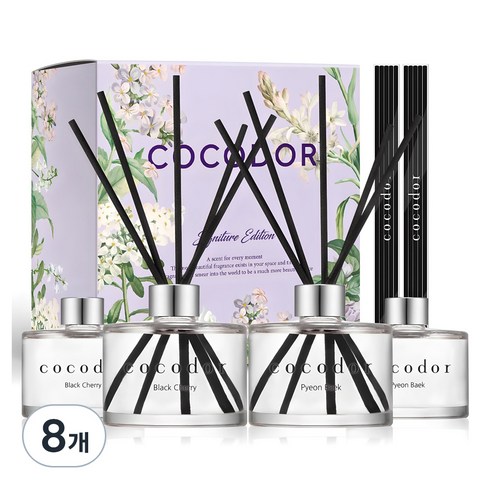 코코도르 퍼퓸 디퓨저, 블랙체리 + 편백, 200ml, 8개