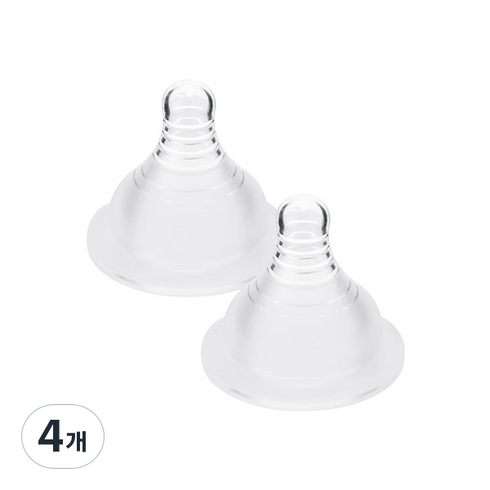 아가방 안심수유 젖꼭지, 4개, 이유식용