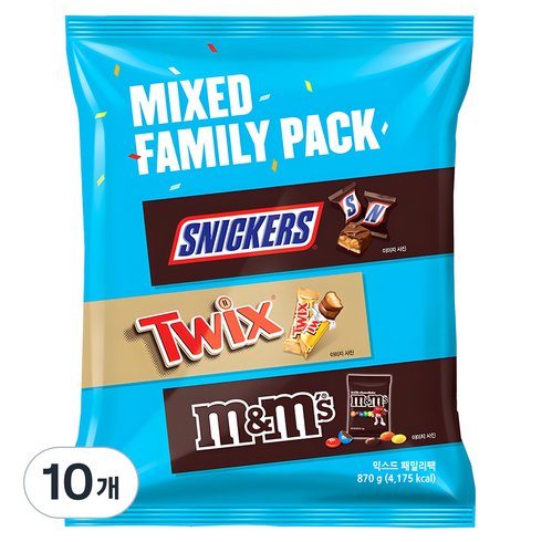 마즈 믹스드 패밀리팩, 870g, 10개