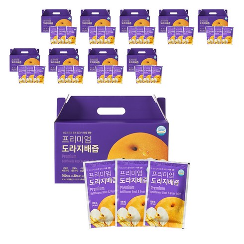 유기농마루 국내산 도라지배즙 프리미엄, 100ml, 300개