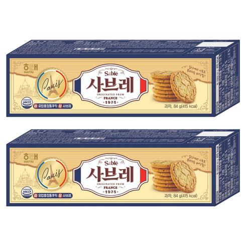 사브레 과자, 84g, 2개