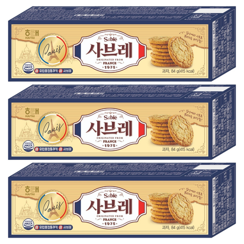 사브레 과자, 84g, 3개