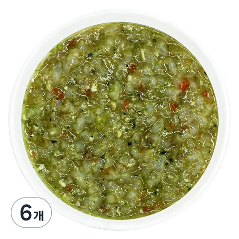 짱죽 실온이유식 9개월부터 중기 죽2, 한우두부비타민채죽, 160g, 6개