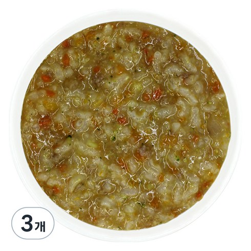 짱죽 실온이유식 9개월부터 중기 죽2, 구수미닭죽, 3개, 160g