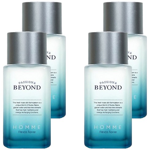 비욘드 옴므 피트니스 토너, 130ml, 4개