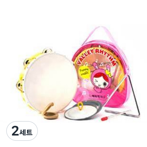 베리악기 리듬 악기 세트 VAR-1701, 분홍, 2세트